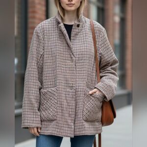 Jackson Rowe Plaid Coat - Red and Black